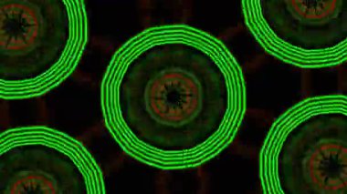 Psychedelic Kaleidoscope Burst Symmetric kaleidoscope shapes bursting and morphing with vibrant colors on beatfriendly loops