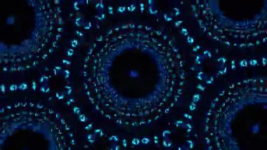 Psikedelik Kaleydoskop Patlaması simetrik kaleydoskop şekilleri patlıyor ve canlı renklerle beatendly döngülerde şekil değiştiriyor