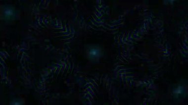 Psikedelik Kaleydoskop Patlaması simetrik kaleydoskop şekilleri patlıyor ve canlı renklerle beatendly döngülerde şekil değiştiriyor