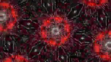 Psychedelic Kaleidoscope Burst Symmetric kaleidoscope shapes bursting and morphing with vibrant colors on beatfriendly loops