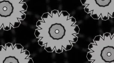 Psikedelik Kaleydoskop Patlaması simetrik kaleydoskop şekilleri patlıyor ve canlı renklerle beatendly döngülerde şekil değiştiriyor