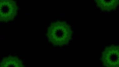 Psikedelik Kaleydoskop Patlaması simetrik kaleydoskop şekilleri patlıyor ve canlı renklerle beatendly döngülerde şekil değiştiriyor