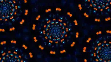 Psikedelik Kaleydoskop Patlaması simetrik kaleydoskop şekilleri patlıyor ve canlı renklerle beatendly döngülerde şekil değiştiriyor