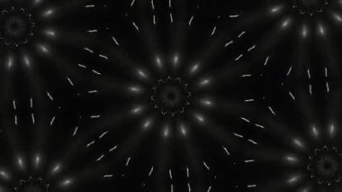 Psikedelik Kaleydoskop Patlaması simetrik kaleydoskop şekilleri patlıyor ve canlı renklerle beatendly döngülerde şekil değiştiriyor