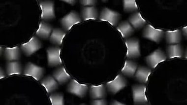 Psikedelik Kaleydoskop Patlaması simetrik kaleydoskop şekilleri patlıyor ve canlı renklerle beatendly döngülerde şekil değiştiriyor