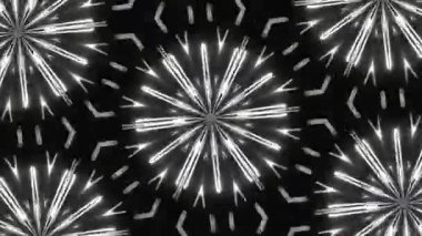 Psikedelik Kaleydoskop Patlaması simetrik kaleydoskop şekilleri patlıyor ve canlı renklerle beatendly döngülerde şekil değiştiriyor