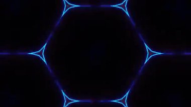 Psikedelik Kaleydoskop Patlaması simetrik kaleydoskop şekilleri patlıyor ve canlı renklerle beatendly döngülerde şekil değiştiriyor