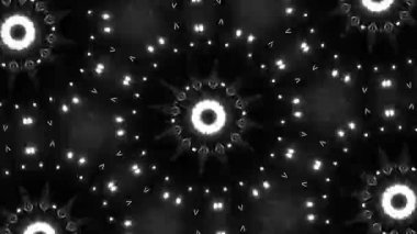 Psikedelik Kaleydoskop Patlaması simetrik kaleydoskop şekilleri patlıyor ve canlı renklerle beatendly döngülerde şekil değiştiriyor