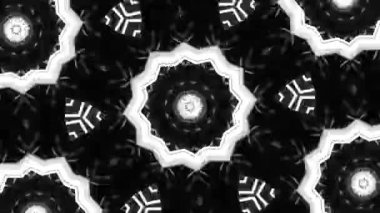 Psikedelik Kaleydoskop Patlaması simetrik kaleydoskop şekilleri patlıyor ve canlı renklerle beatendly döngülerde şekil değiştiriyor