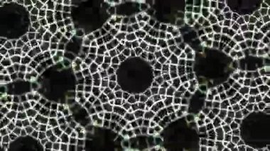 Psikedelik Kaleydoskop Patlaması simetrik kaleydoskop şekilleri patlıyor ve canlı renklerle beatendly döngülerde şekil değiştiriyor