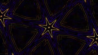 Psikedelik Kaleydoskop Patlaması simetrik kaleydoskop şekilleri patlıyor ve canlı renklerle beatendly döngülerde şekil değiştiriyor