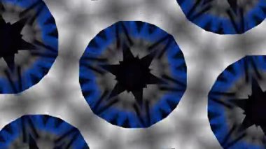 Psikedelik Kaleydoskop Patlaması simetrik kaleydoskop şekilleri patlıyor ve canlı renklerle beatendly döngülerde şekil değiştiriyor