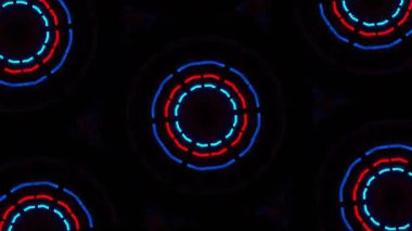 Psikedelik Kaleydoskop Patlaması simetrik kaleydoskop şekilleri patlıyor ve canlı renklerle beatendly döngülerde şekil değiştiriyor