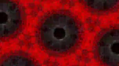 Psikedelik Kaleydoskop Patlaması simetrik kaleydoskop şekilleri patlıyor ve canlı renklerle beatendly döngülerde şekil değiştiriyor