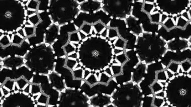 Psikedelik Kaleydoskop Patlaması simetrik kaleydoskop şekilleri patlıyor ve canlı renklerle beatendly döngülerde şekil değiştiriyor