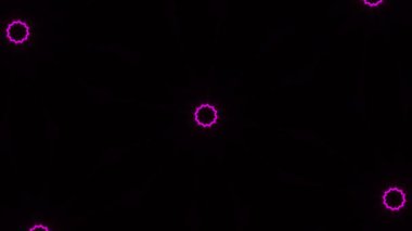 Psikedelik Kaleydoskop Patlaması simetrik kaleydoskop şekilleri patlıyor ve canlı renklerle beatendly döngülerde şekil değiştiriyor