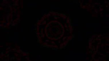 Psikedelik Kaleydoskop Patlaması simetrik kaleydoskop şekilleri patlıyor ve canlı renklerle beatendly döngülerde şekil değiştiriyor