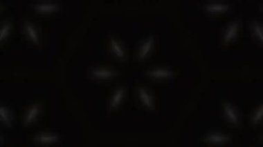 Psikedelik Kaleydoskop Patlaması simetrik kaleydoskop şekilleri patlıyor ve canlı renklerle beatendly döngülerde şekil değiştiriyor