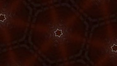 Psikedelik Kaleydoskop Patlaması simetrik kaleydoskop şekilleri patlıyor ve canlı renklerle beatendly döngülerde şekil değiştiriyor