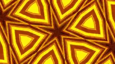 Psikedelik Kaleydoskop Patlaması simetrik kaleydoskop şekilleri patlıyor ve canlı renklerle beatendly döngülerde şekil değiştiriyor