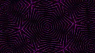 Psikedelik Kaleydoskop Patlaması simetrik kaleydoskop şekilleri patlıyor ve canlı renklerle beatendly döngülerde şekil değiştiriyor