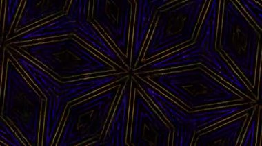 Psikedelik Kaleydoskop Patlaması simetrik kaleydoskop şekilleri patlıyor ve canlı renklerle beatendly döngülerde şekil değiştiriyor