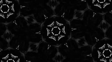 Psikedelik Kaleydoskop Patlaması simetrik kaleydoskop şekilleri patlıyor ve canlı renklerle beatendly döngülerde şekil değiştiriyor