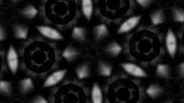 Psikedelik Kaleydoskop Patlaması simetrik kaleydoskop şekilleri patlıyor ve canlı renklerle beatendly döngülerde şekil değiştiriyor