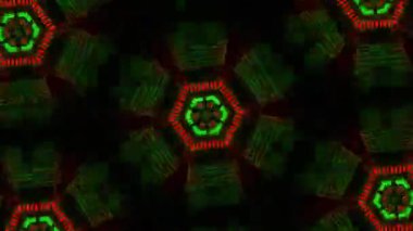 Psychedelic Kaleidoscope Burst Symmetric kaleidoscope shapes bursting and morphing with vibrant colors on beatfriendly loops