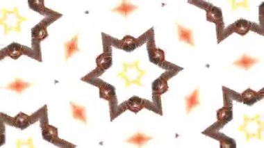 Psikedelik Kaleydoskop Patlaması simetrik kaleydoskop şekilleri patlıyor ve canlı renklerle beatendly döngülerde şekil değiştiriyor