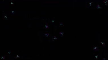 Psikedelik Kaleydoskop Patlaması simetrik kaleydoskop şekilleri patlıyor ve canlı renklerle beatendly döngülerde şekil değiştiriyor