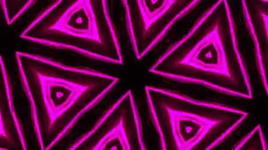 Psikedelik Kaleydoskop Patlaması simetrik kaleydoskop şekilleri patlıyor ve canlı renklerle beatendly döngülerde şekil değiştiriyor