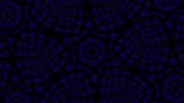 Psikedelik Kaleydoskop Patlaması simetrik kaleydoskop şekilleri patlıyor ve canlı renklerle beatendly döngülerde şekil değiştiriyor