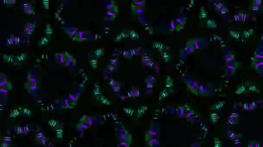 Psikedelik Kaleydoskop Patlaması simetrik kaleydoskop şekilleri patlıyor ve canlı renklerle beatendly döngülerde şekil değiştiriyor