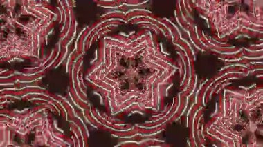 Psikedelik Kaleydoskop Patlaması simetrik kaleydoskop şekilleri patlıyor ve canlı renklerle beatendly döngülerde şekil değiştiriyor