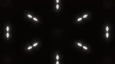 Psikedelik Kaleydoskop Patlaması simetrik kaleydoskop şekilleri patlıyor ve canlı renklerle beatendly döngülerde şekil değiştiriyor