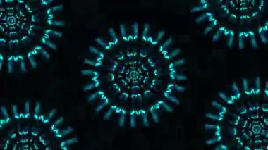 Psikedelik Kaleydoskop Patlaması simetrik kaleydoskop şekilleri patlıyor ve canlı renklerle beatendly döngülerde şekil değiştiriyor