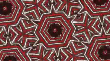 Psikedelik Kaleydoskop Patlaması simetrik kaleydoskop şekilleri patlıyor ve canlı renklerle beatendly döngülerde şekil değiştiriyor