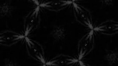 Psikedelik Kaleydoskop Patlaması simetrik kaleydoskop şekilleri patlıyor ve canlı renklerle beatendly döngülerde şekil değiştiriyor