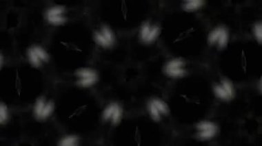 Psikedelik Kaleydoskop Patlaması simetrik kaleydoskop şekilleri patlıyor ve canlı renklerle beatendly döngülerde şekil değiştiriyor