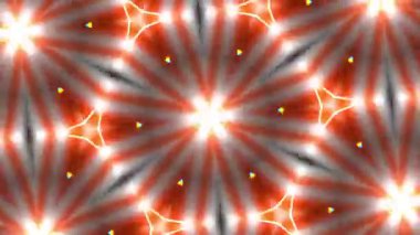 Psikedelik Kaleydoskop Patlaması simetrik kaleydoskop şekilleri patlıyor ve canlı renklerle beatendly döngülerde şekil değiştiriyor