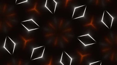 Psikedelik Kaleydoskop Patlaması simetrik kaleydoskop şekilleri patlıyor ve canlı renklerle beatendly döngülerde şekil değiştiriyor