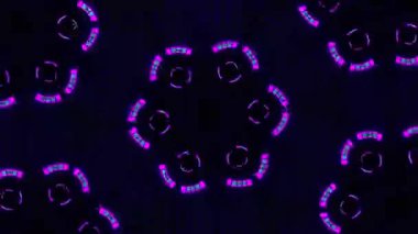 Psikedelik Kaleydoskop Patlaması simetrik kaleydoskop şekilleri patlıyor ve canlı renklerle beatendly döngülerde şekil değiştiriyor
