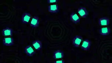 Psikedelik Kaleydoskop Patlaması simetrik kaleydoskop şekilleri patlıyor ve canlı renklerle beatendly döngülerde şekil değiştiriyor