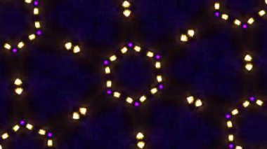 Psikedelik Kaleydoskop Patlaması simetrik kaleydoskop şekilleri patlıyor ve canlı renklerle beatendly döngülerde şekil değiştiriyor