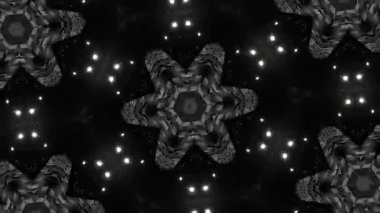 Psikedelik Kaleydoskop Patlaması simetrik kaleydoskop şekilleri patlıyor ve canlı renklerle beatendly döngülerde şekil değiştiriyor