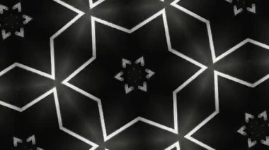 Psikedelik Kaleydoskop Patlaması simetrik kaleydoskop şekilleri patlıyor ve canlı renklerle beatendly döngülerde şekil değiştiriyor