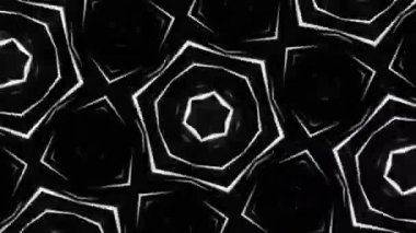 Psikedelik Kaleydoskop Patlaması simetrik kaleydoskop şekilleri patlıyor ve canlı renklerle beatendly döngülerde şekil değiştiriyor