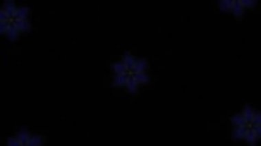 Psikedelik Kaleydoskop Patlaması simetrik kaleydoskop şekilleri patlıyor ve canlı renklerle beatendly döngülerde şekil değiştiriyor