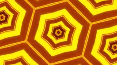 Psikedelik Kaleydoskop Patlaması simetrik kaleydoskop şekilleri patlıyor ve canlı renklerle beatendly döngülerde şekil değiştiriyor